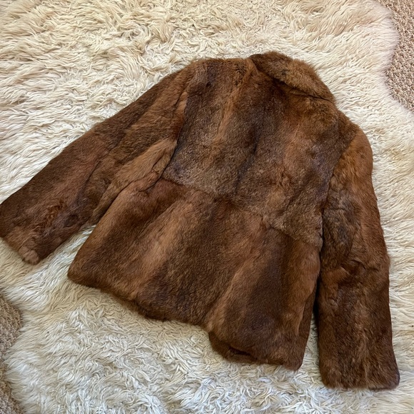 SOLD Rabbit Fur Cropped Jacket - Picture 2 of 5